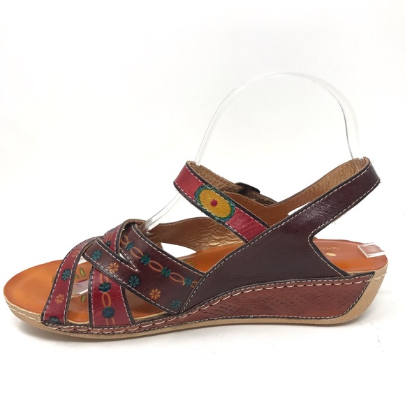 SOLD🎉Spring Step Union Wedge Sandals Size 8.5 - Picture 2 of 8